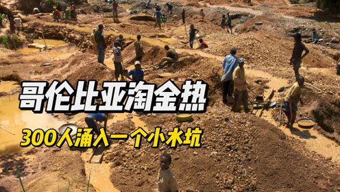 哥伦比亚淘金热，300人涌入一个小水坑，有人一天能找到2斤黄金_高清1080P在线观看平台_腾讯视频