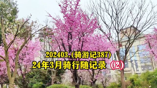 202403.(骑游记387) 24年3月骑行随记录(2)