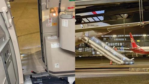 浦东机场一东航客机应急滑梯被放出，知情人：机组成员矛盾导致，已启动调查