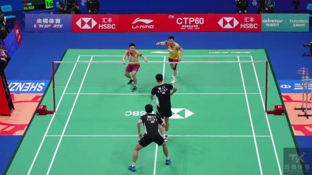 藏羽阁高清视频~任何VS谢苏,任何加油!羽毛球 yonex 石宇奇 任何组合