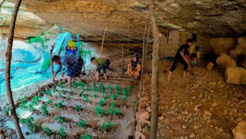 无家可归的90后夫妻，带着4个儿子躲藏在山洞里面，一住就是730天