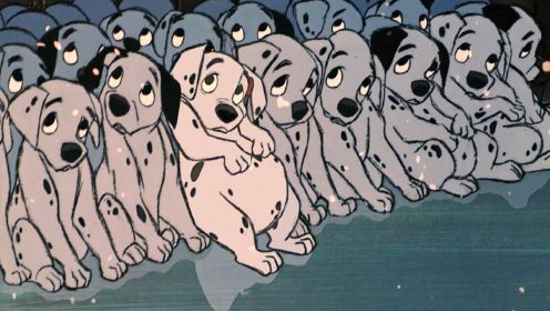101只斑点狗，为了躲避坏人的追捕，躲在桥洞里面《101忠狗》