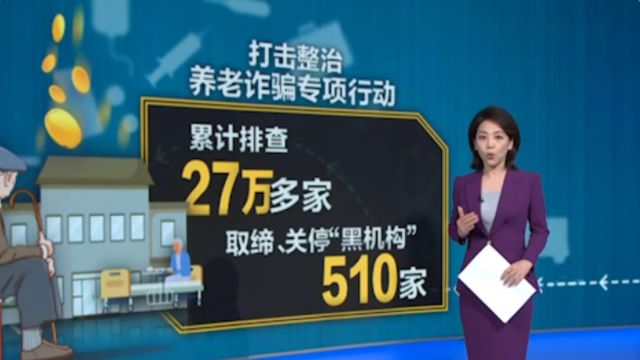 切实维护老年人群体健康和财产安全,相关部门持续保持高压态势,打击整治养老诈骗