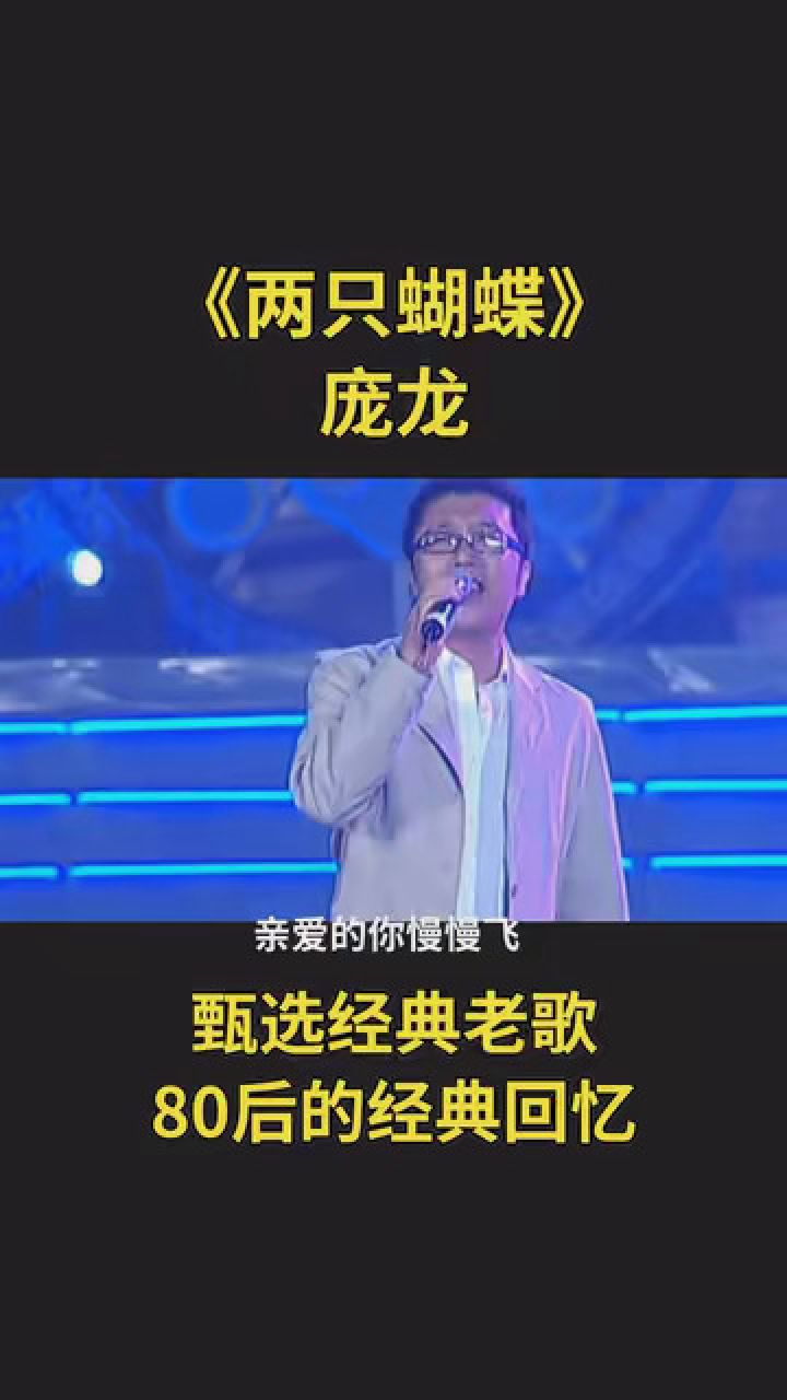 庞龙《两只蝴蝶》 #甄选经典老歌 #一首歌一段情