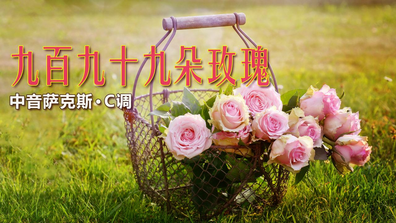 一曲《九百九十九朵玫瑰》,美妙的旋律令人回味,萨克斯即兴演奏!