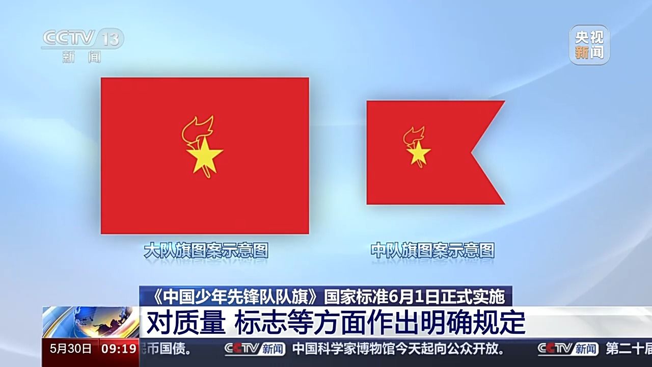 6月1日起实施一图读懂《中国少年先锋队队旗》国家标准_高清1080P在线观看平台_腾讯视频