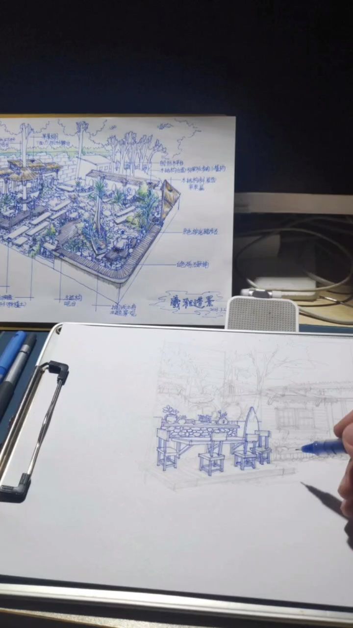 榕树景观设计——手绘日常