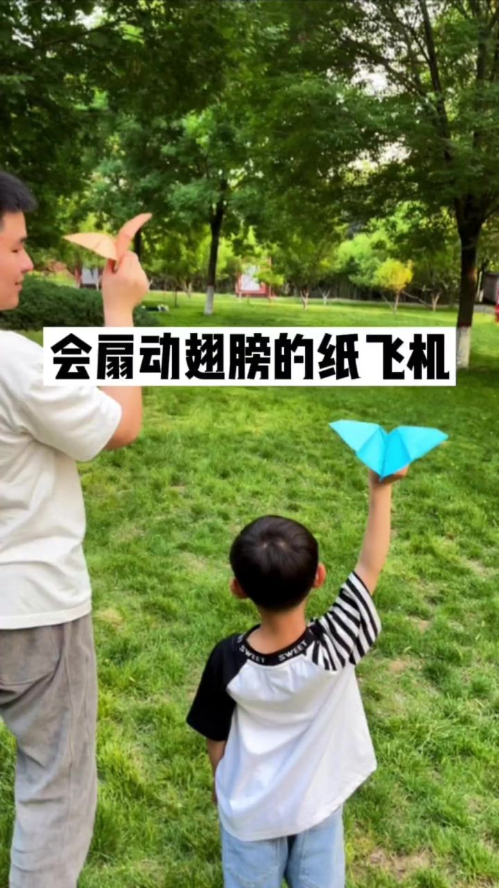会自己煽动翅膀的纸飞机,飞起来像蝴蝶一样