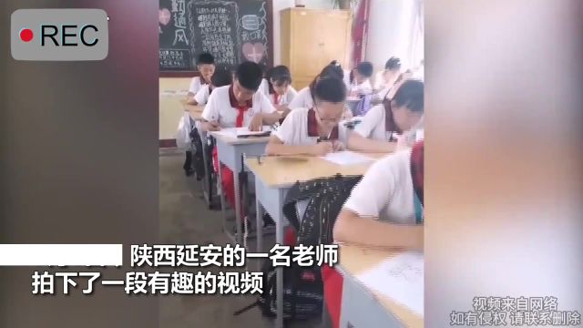 小学生“研发”自动扇子在桌上为自己扇风网友:科技大学向你招手