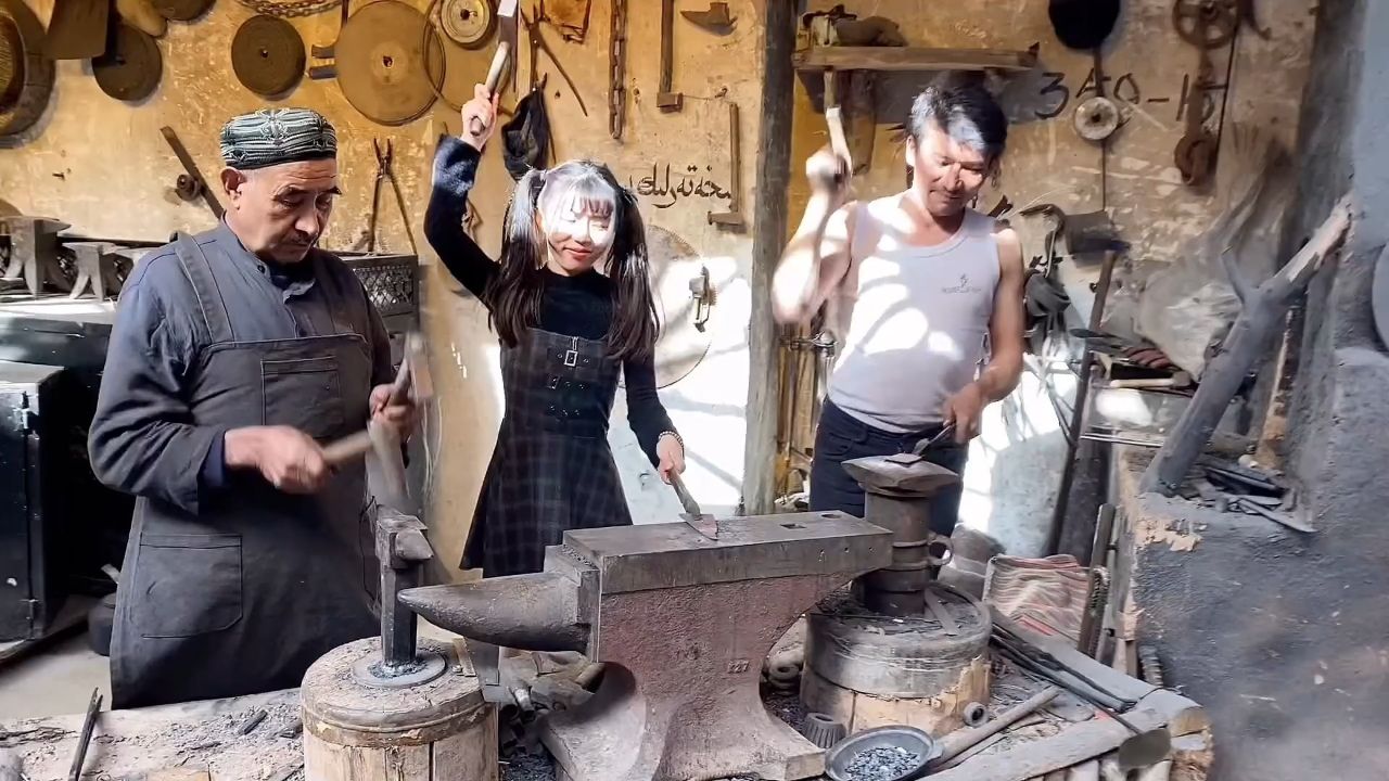 咱就是说架子鼓没学好,咱还可以去打铁believer.