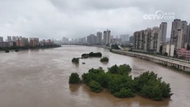 长江中下游至贵州广西等地持续强降雨,湖南:资江2024年第4号洪水形成