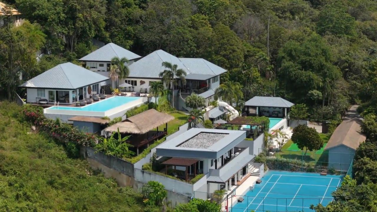 在泰国苏梅岛的一座豪华度假别墅