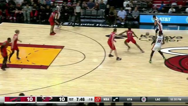 NBA常规赛：猛龙vs热火第1节中文解说回放