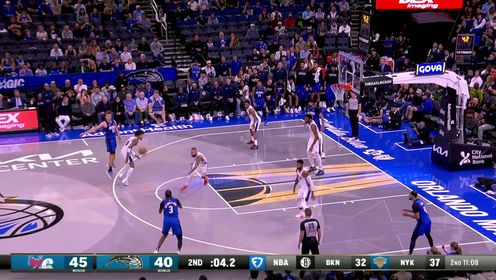 《NBA全场集锦》幸运加持！波普虚晃一枪点飞防守压哨三分颠进篮筐