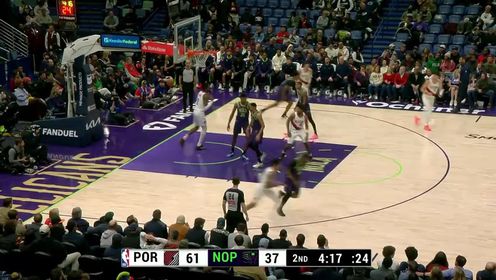 《NBA全场集锦》空配连线美如画！亨德森助飞艾顿完成空接双手暴扣