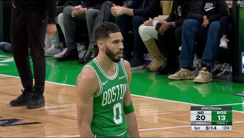 《波士顿凯尔特人》NBA常规赛：鹈鹕vs凯尔特人第1节英文原声回放
