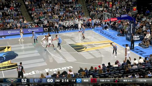 《NBA全场集锦》凭借个人能力解决问题 麦科勒姆无视贝恩抛投得手