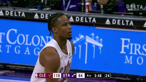 《NBA全场集锦》【回放】NBA常规赛：骑士vs爵士第4节英文原声回放