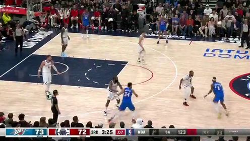 《洛杉矶快船》NBA常规赛：雷霆vs快船第3节中文解说回放