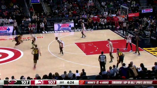 NBA常规赛：热火vs老鹰加时赛2中文解说回放