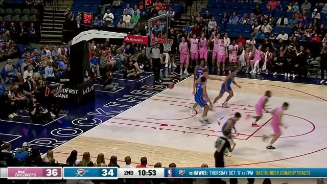 新西兰破坏者89-117雷霆 雷霆下半场发力轻取新西兰破坏者