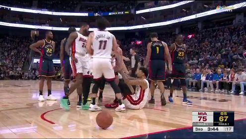 《金州勇士》【回放】NBA常规赛：热火vs勇士第3节英文原声回放