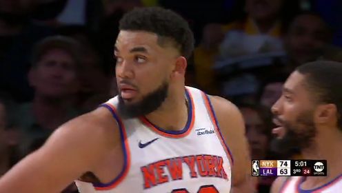 洛杉矶湖人_NBA常规赛：尼克斯109-113湖人_NBA常规赛：尼克斯vs湖人第3节中文解说回放_高清