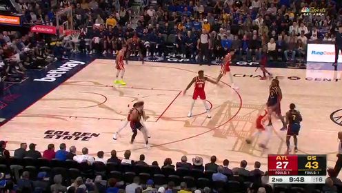 《金州勇士》【回放】NBA常规赛：老鹰vs勇士第2节英文原声回放
