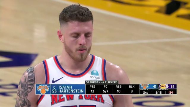 尼克斯vs湖人第2节中文解说回放