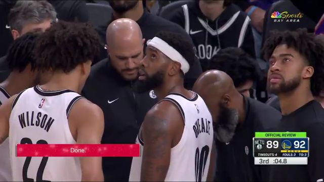 篮网vs勇士第3节英文原声回放