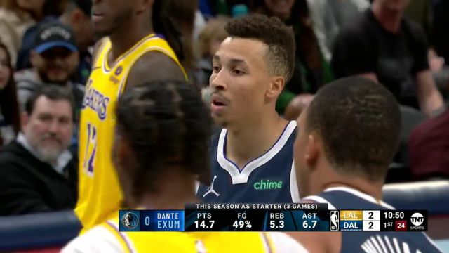 湖人vs独行侠第1节英文原声回放