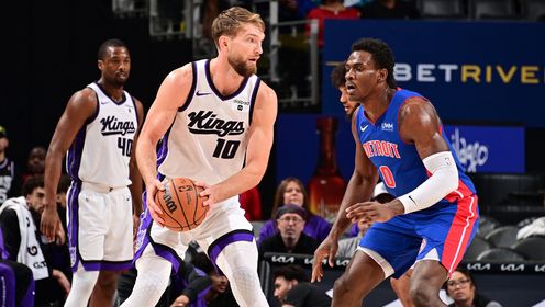 《NBA全场集锦》【球星】萨博尼斯vs活塞集锦 豪取37+10+13三双数据率队完成翻盘