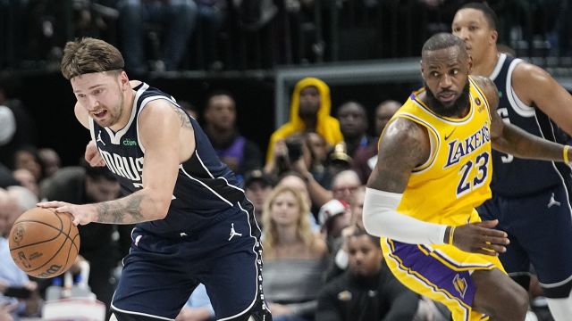 湖人vs独行侠精华回放 东契奇轰33+17詹眉空砍70分