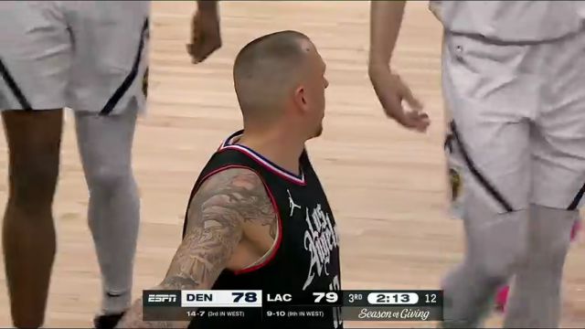 NBA常规赛：掘金vs快船第3节中文解说回放