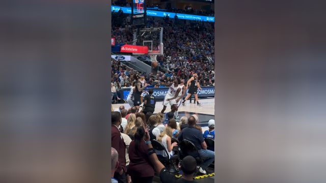 东欧组合联手对敌 第一视角观看东契奇连线欧文抛投上篮