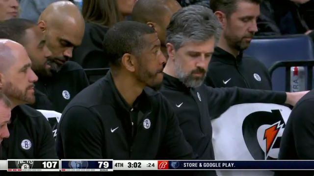 NBA常规赛：篮网vs灰熊第4节英文原声回放