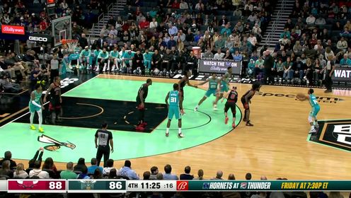 《NBA全场集锦》手感丝滑轻松写意 米勒单吃多森姆翻身后仰稳稳命中