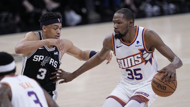 杜兰特vs马刺集锦 轻取25+4+4里突外投两开花