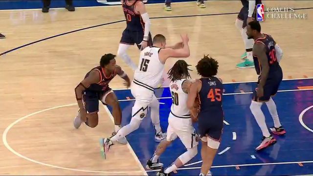 NBA常规赛：掘金vs尼克斯第1节中文解说回放