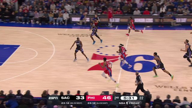 国王93-112费城76人 哈里斯37分76人大胜国王终结连败