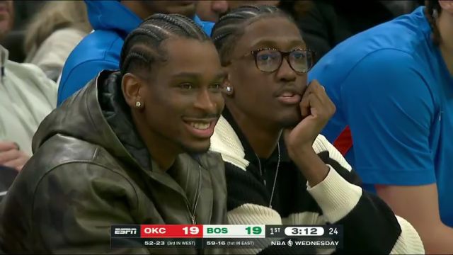 NBA常规赛：雷霆vs凯尔特人第1节英文原声回放