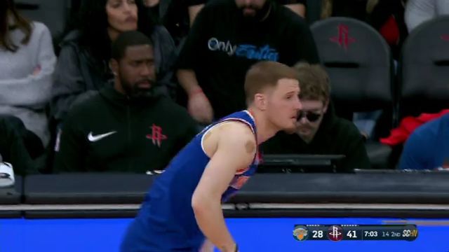 尼克斯vs火箭第2节英文原声回放