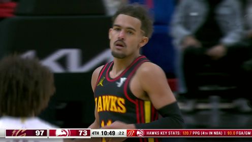 《NBA全场集锦》纵使连投连中也是杯水车薪 特雷-杨超远三分与博格丹诺维奇连得5分