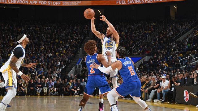 尼克斯119-112勇士 布伦森34+5+7麦克布莱德砍下29分