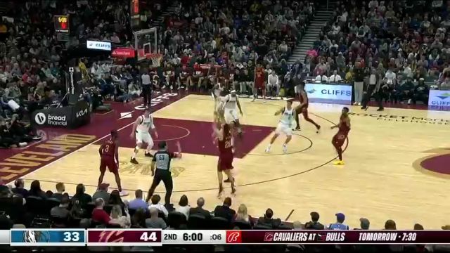 NBA常规赛：独行侠vs骑士第2节中文解说回放