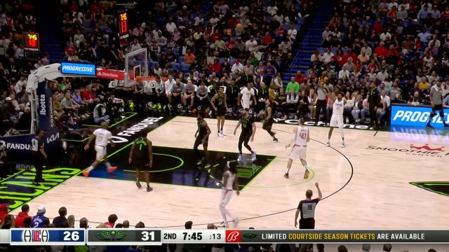 乔治vs鹈鹕集锦 全场25+5+6全面发挥难挽颓势