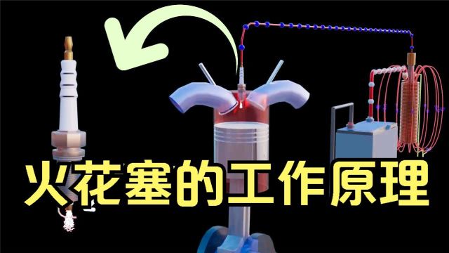 动画演示火花塞原理是什么,它是如何点火产生火花的?