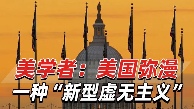 这是一场信心危机!美学者:美国弥漫一种“新型虚无主义”