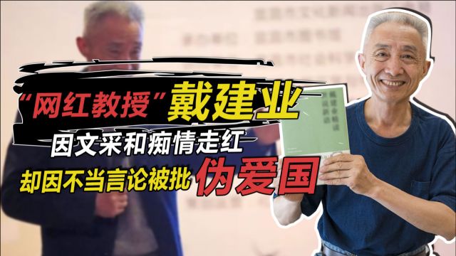 “网红教授”戴建业,因文采和痴情走红,却因“伪爱国”饱受争议