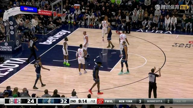 2023/24赛季NBA常规赛：快船 VS 森林狼 全场回放